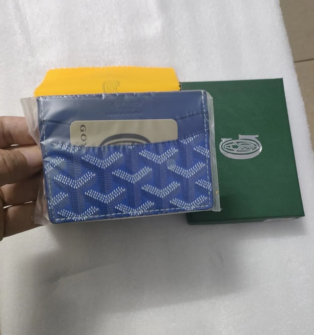 Blue Monogram Card Holder K14 product presentation