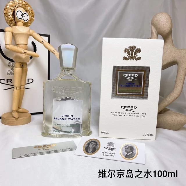 Creed Virgin Island Water product presentation