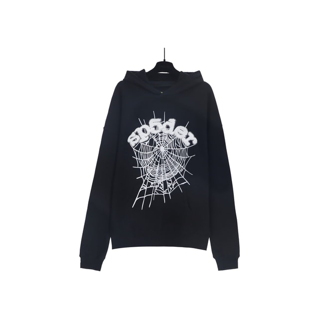 Sp5der Web Hoodie — Black/White product presentation