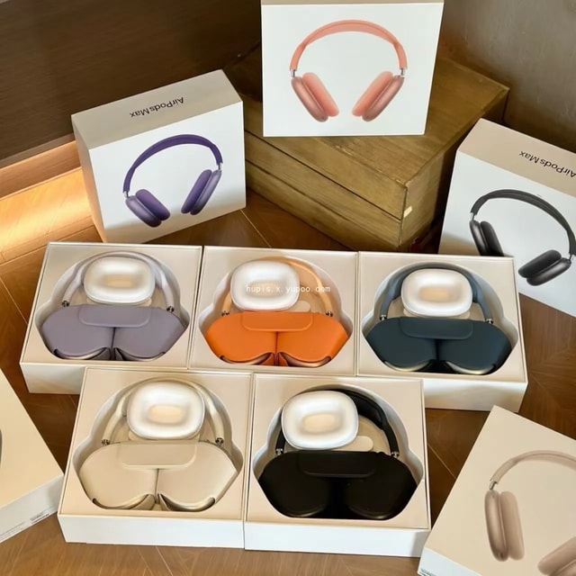 AirPods Max 2nd generation color selection in retail boxes
