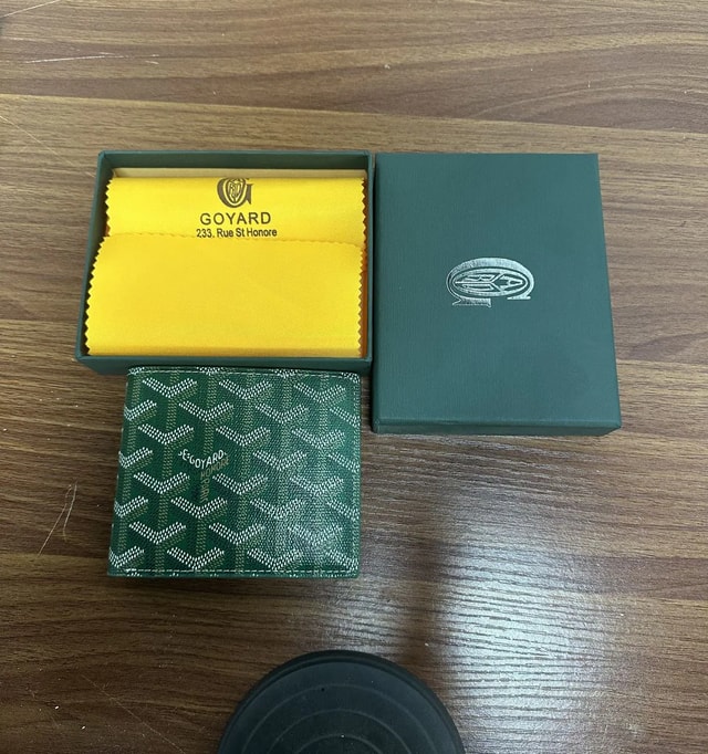 Green Monogram Bifold Wallet K10 product presentation