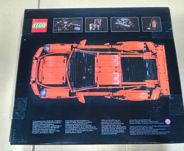 LEGO Technic Porsche 911 GT3 RS set 42056 orange model box