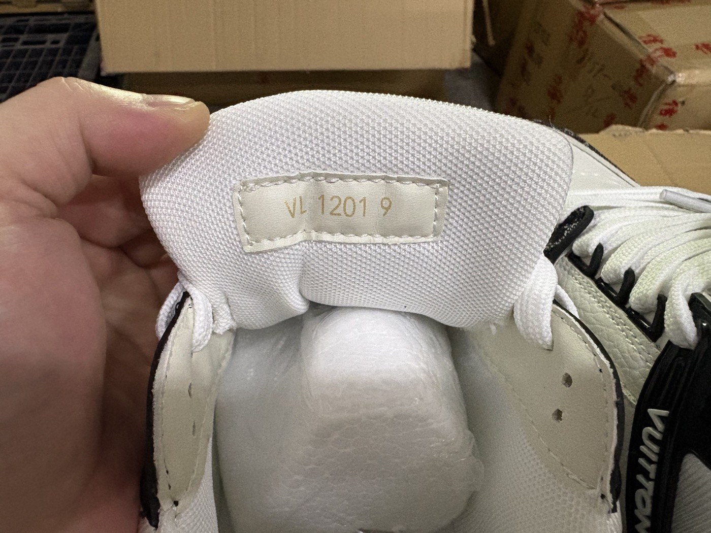 Louis Vuitton Black-and-White Monogram Trainer Sneakers product view 2