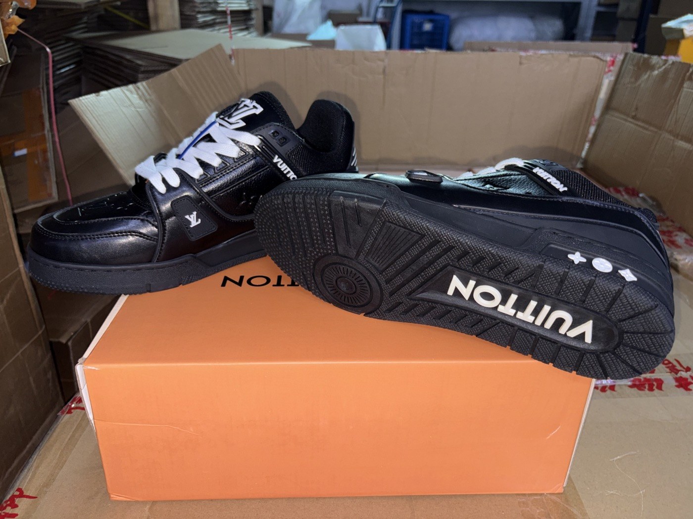 Louis Vuitton Black Monogram Trainer Sneakers product view 5