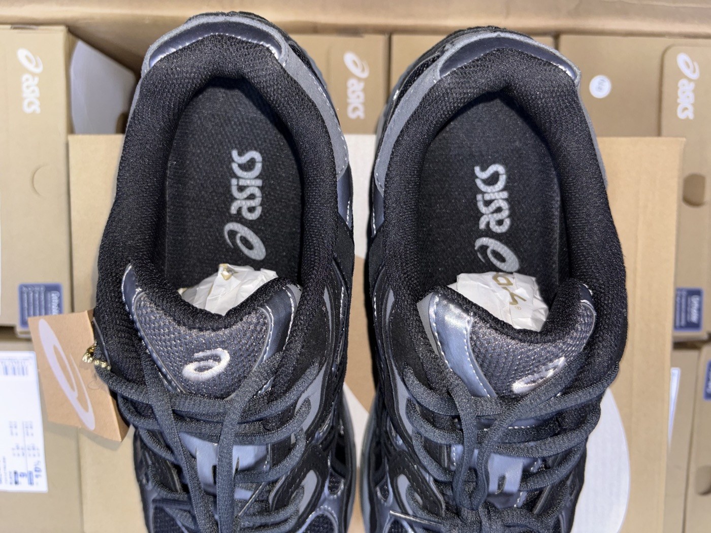 ASICS Black-and-Grey Mesh Running Sneakers product view 6