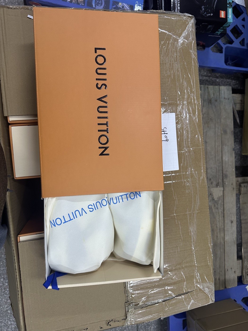 Louis Vuitton Blue Monogram Trainer Sneakers product view 2