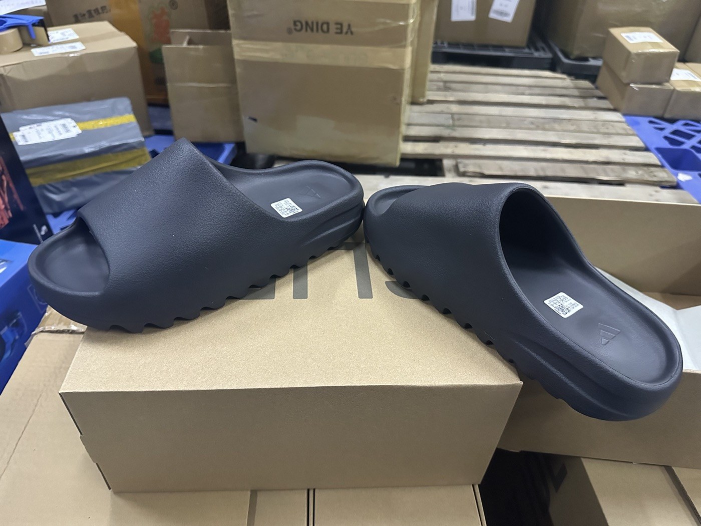 adidas Black Sculpted Slide Sandals product view 1