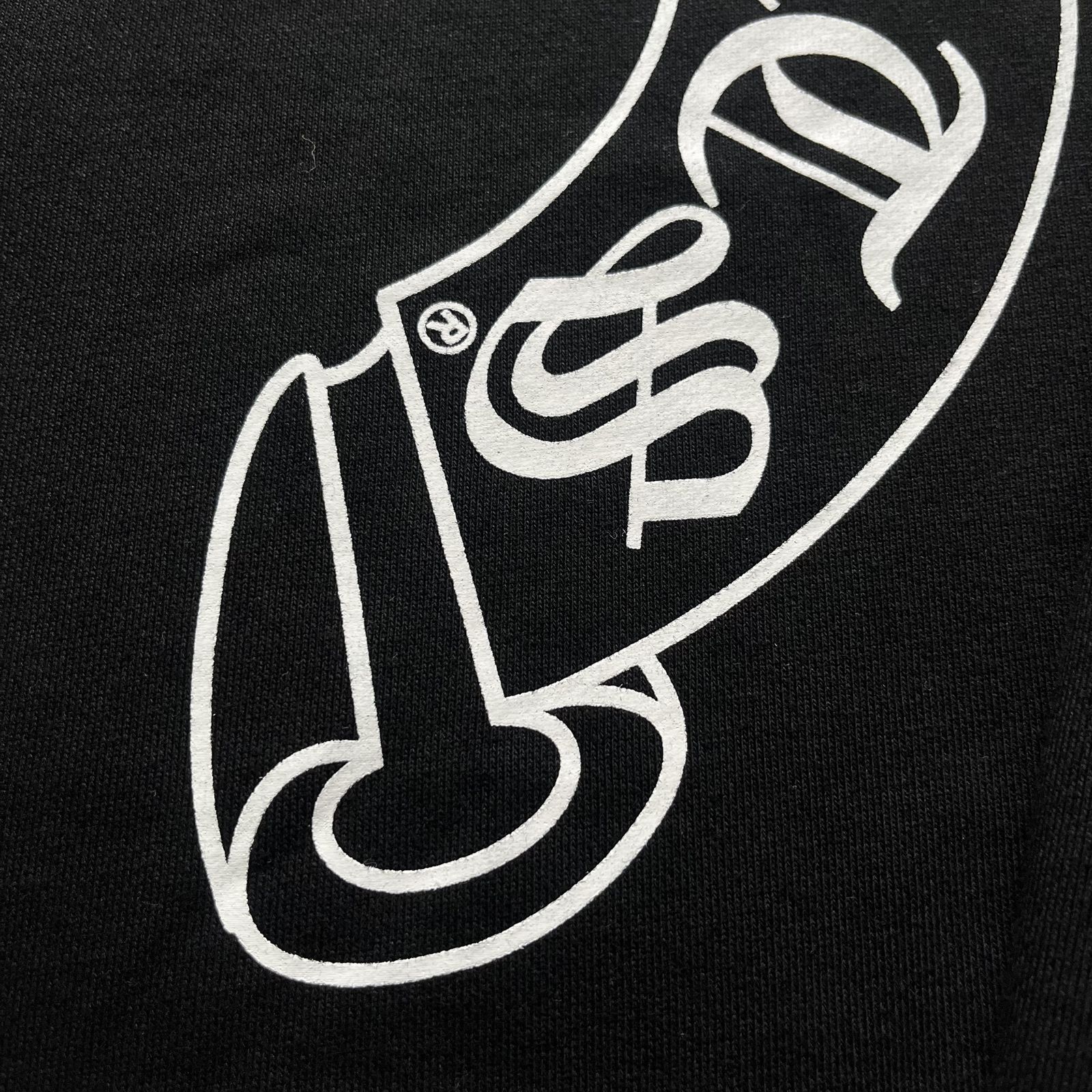 Chrome Hearts Horseshoe Sleeve-Print Hoodie — Black product view 5