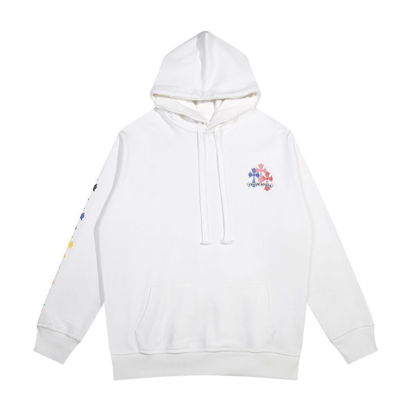 Chrome Hearts Multicolor Cross Hoodie — White product view 1