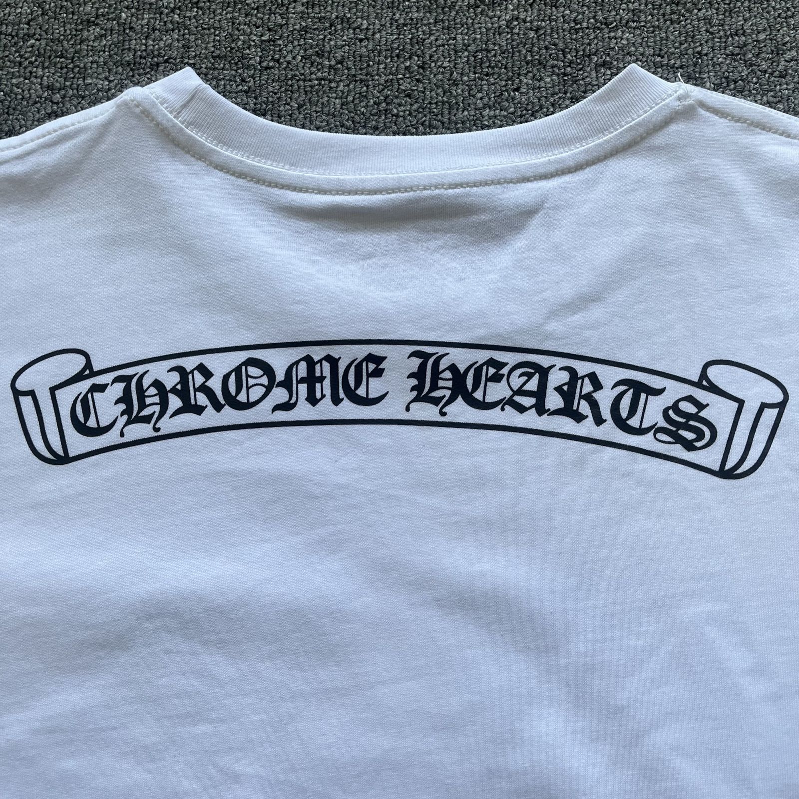 Chrome Hearts Multicolor Cross Long-Sleeve Shirt — White product view 4