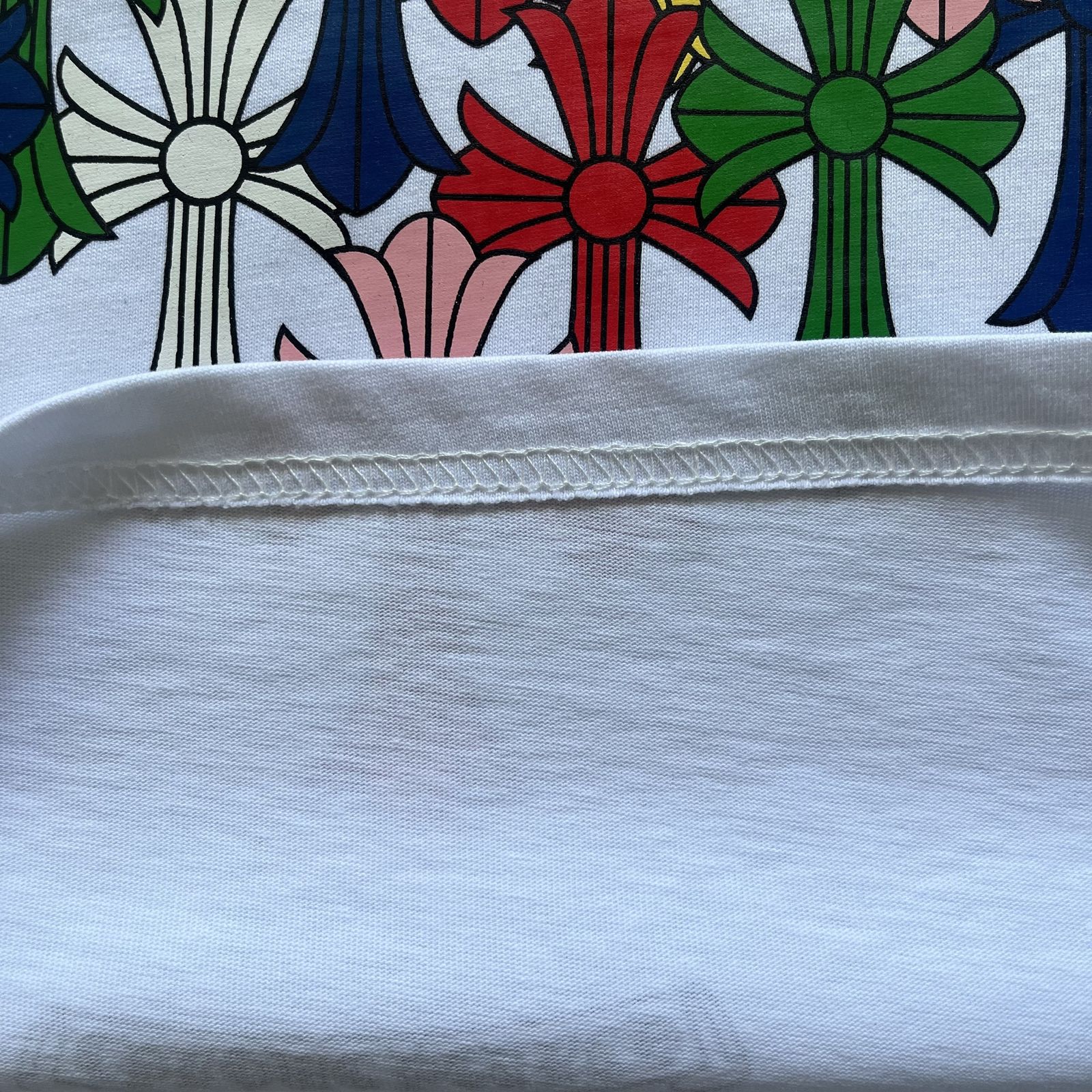Chrome Hearts Multicolor Cross Long-Sleeve Shirt — White product view 6