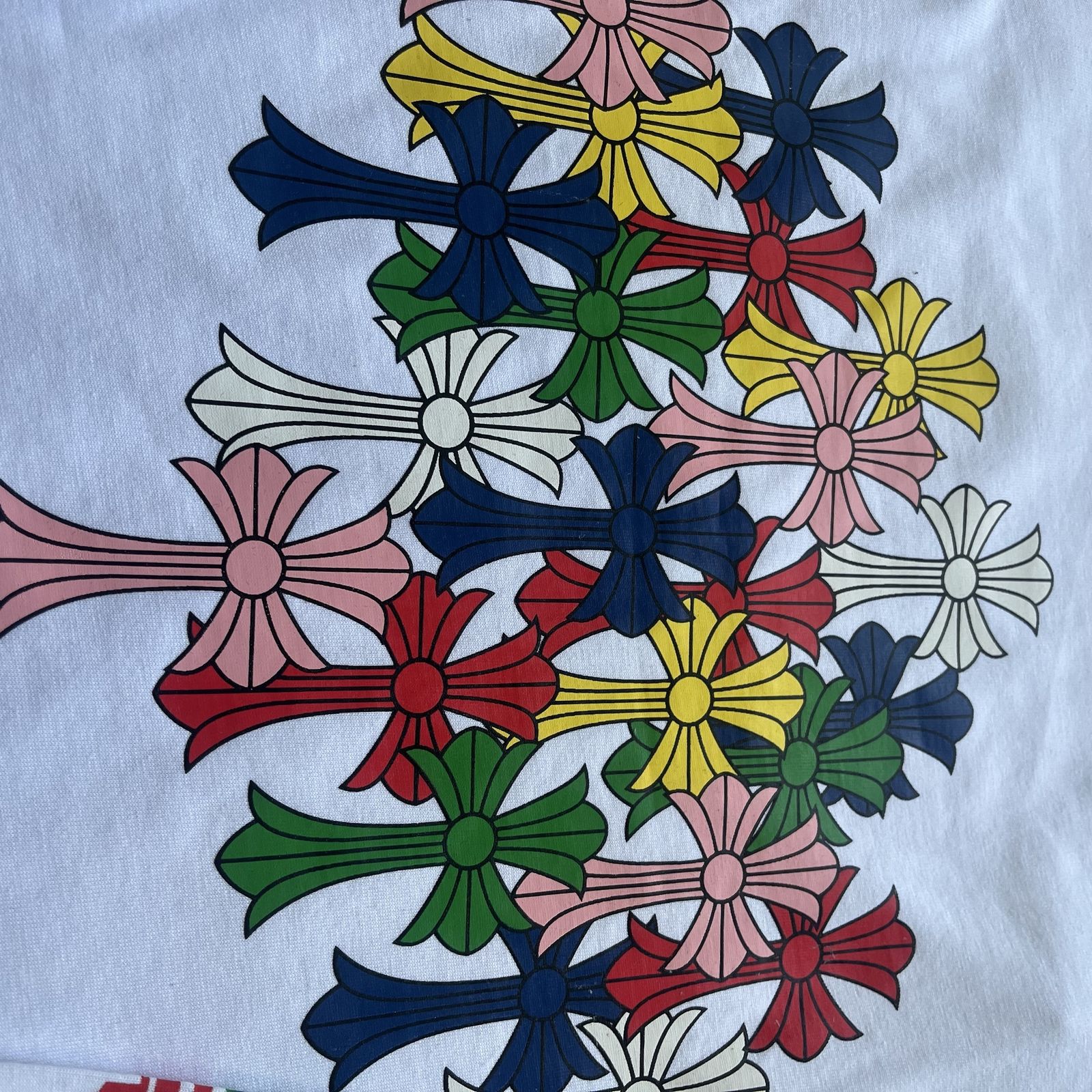 Chrome Hearts Multicolor Cross Long-Sleeve Shirt — White product view 8