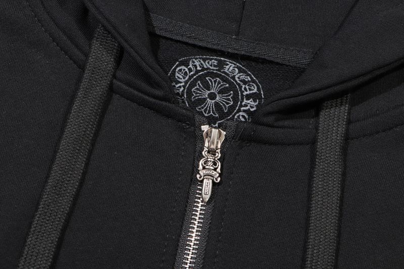 Chrome Hearts Multicolor Horseshoe Cross Hoodie — Black product view 3