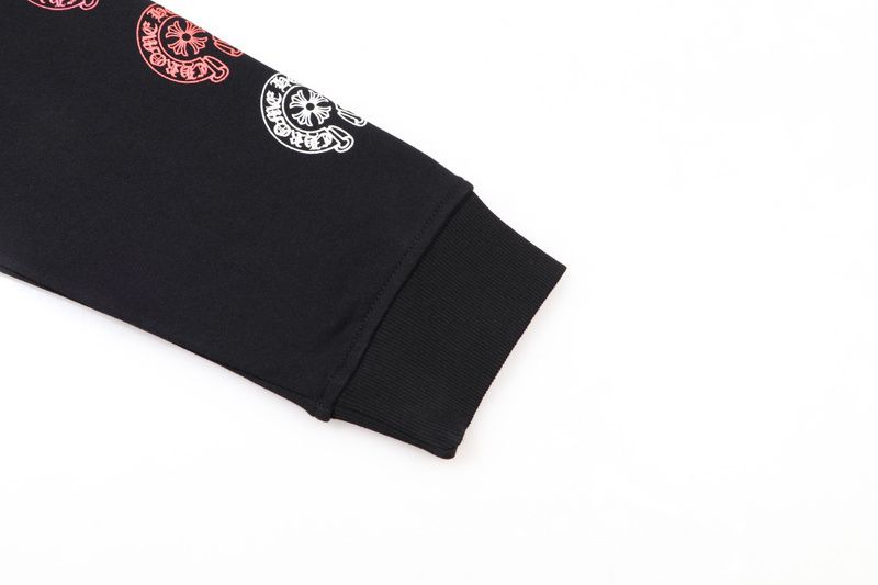 Chrome Hearts Multicolor Horseshoe Cross Hoodie — Black product view 5