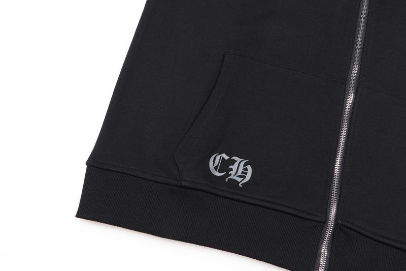 Chrome Hearts Multicolor Horseshoe Cross Hoodie — Black product view 8