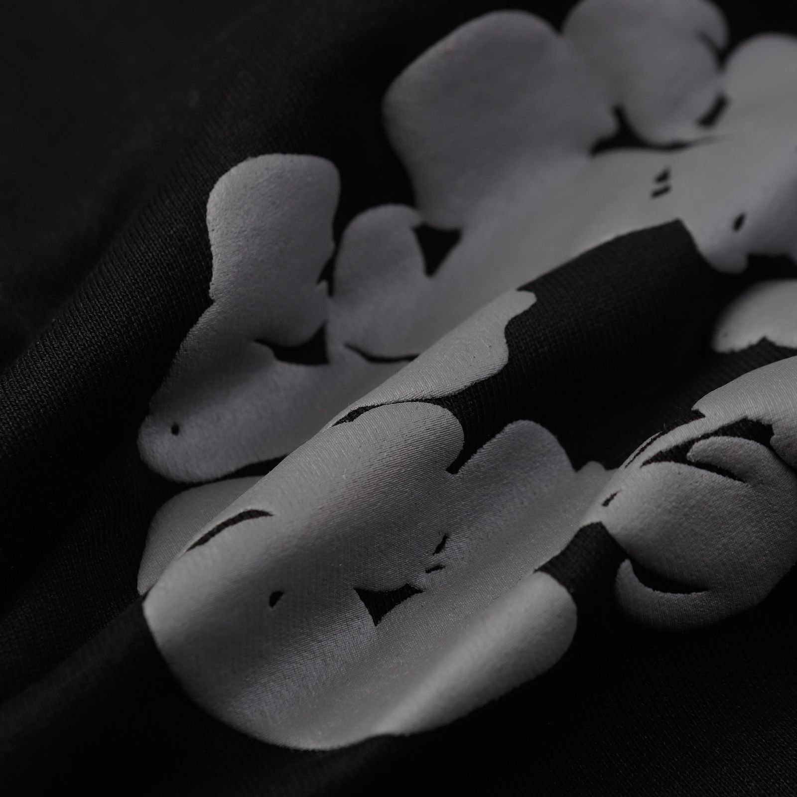 Denim Tears Cotton Wreath Hoodie — Black/Gray Print product view 8
