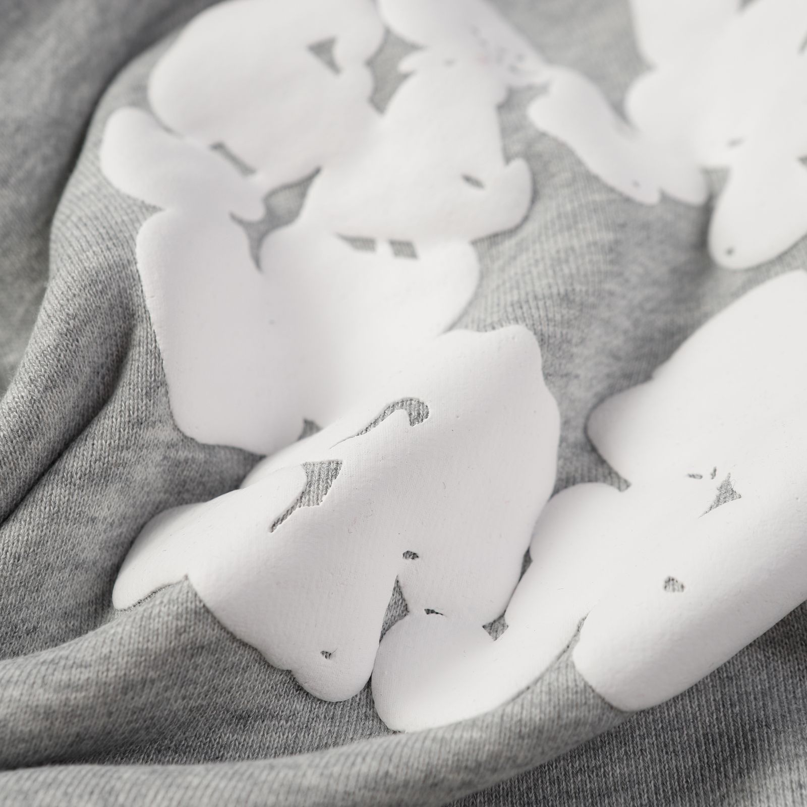 Denim Tears Cotton Wreath Hoodie — Heather Gray product view 6