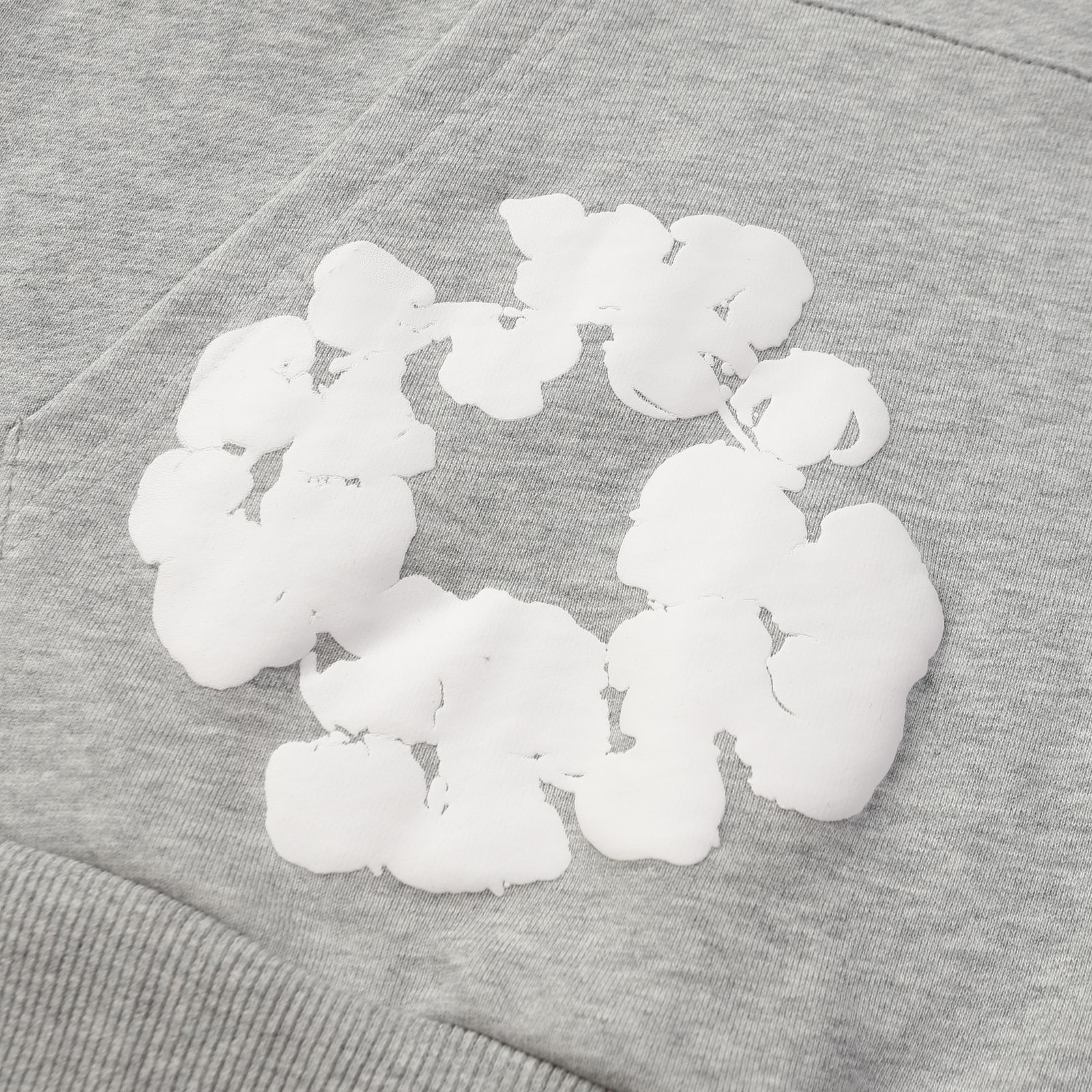 Denim Tears Cotton Wreath Hoodie — Heather Gray product view 7