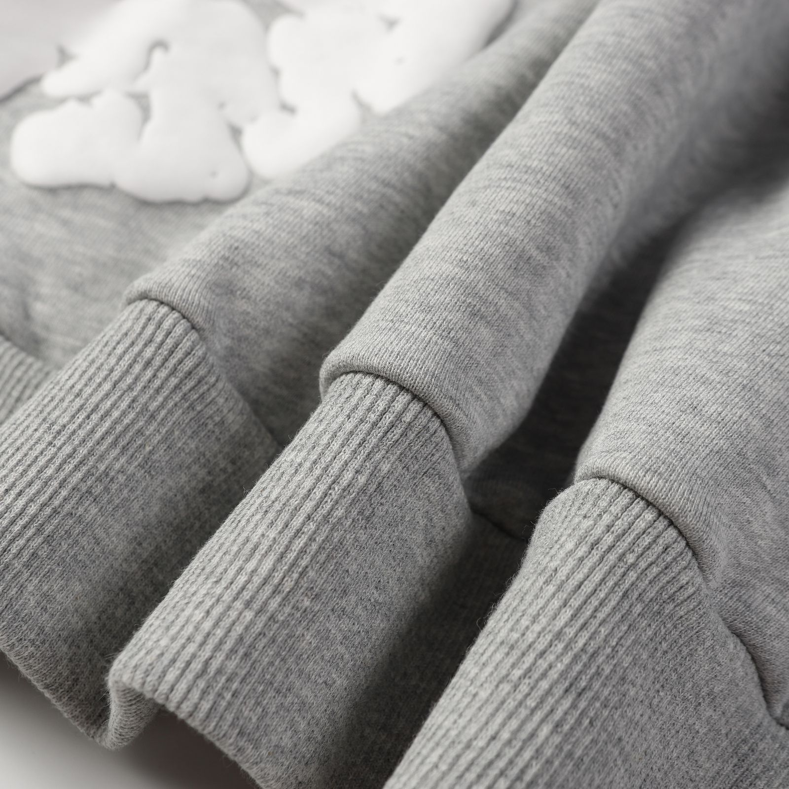 Denim Tears Cotton Wreath Hoodie — Heather Gray product view 12