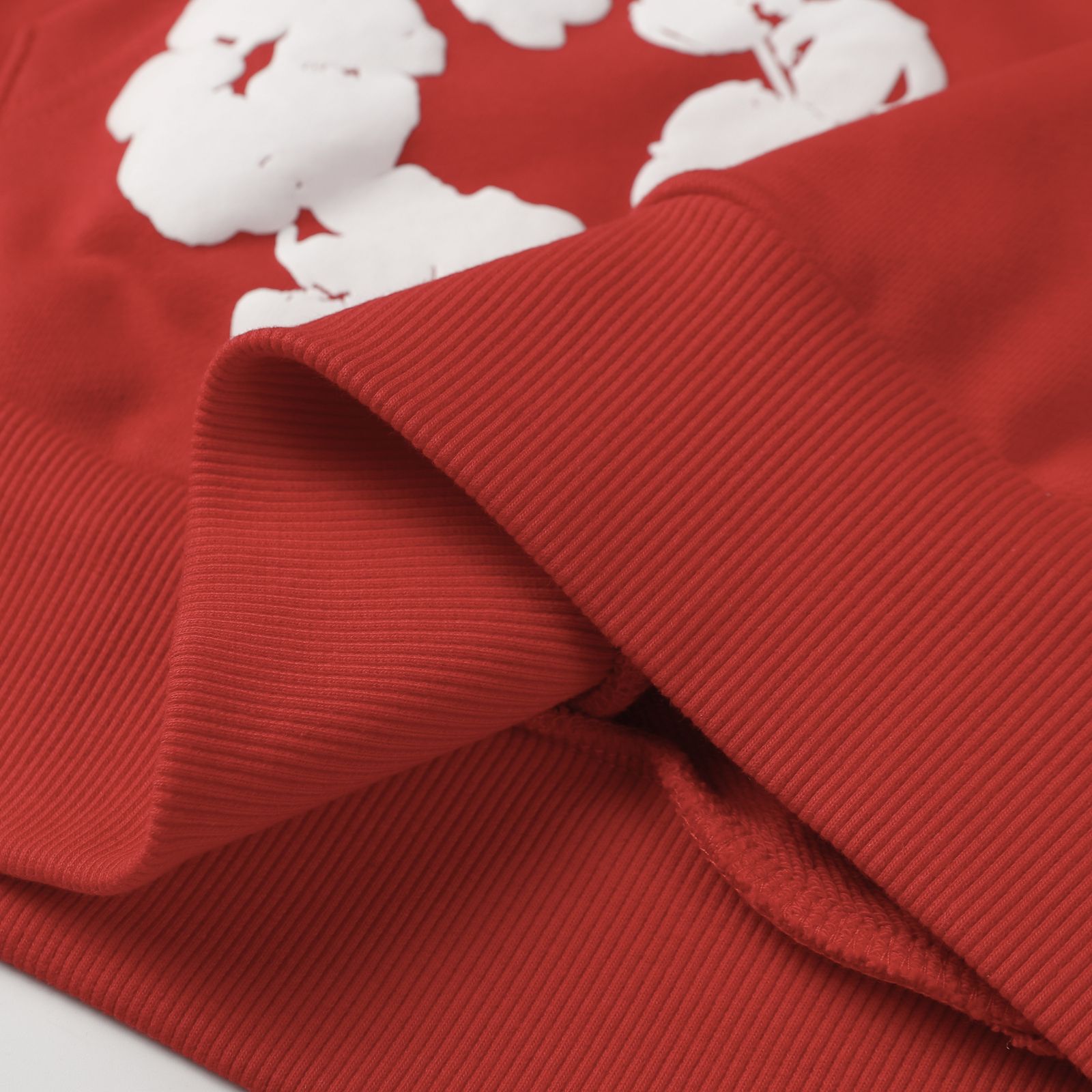 Denim Tears Cotton Wreath Hoodie — Red product view 10