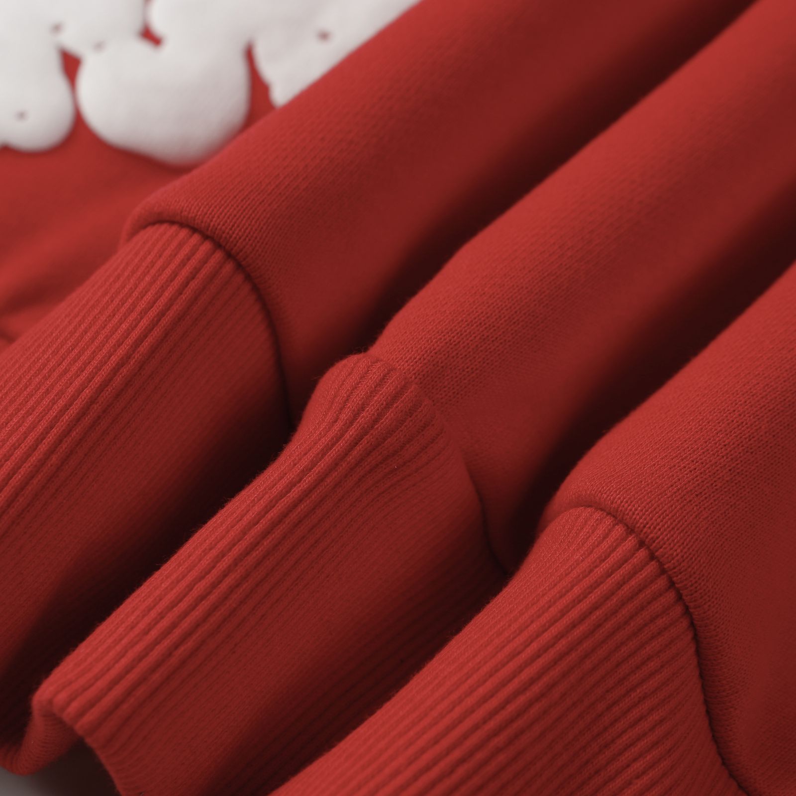 Denim Tears Cotton Wreath Hoodie — Red product view 11