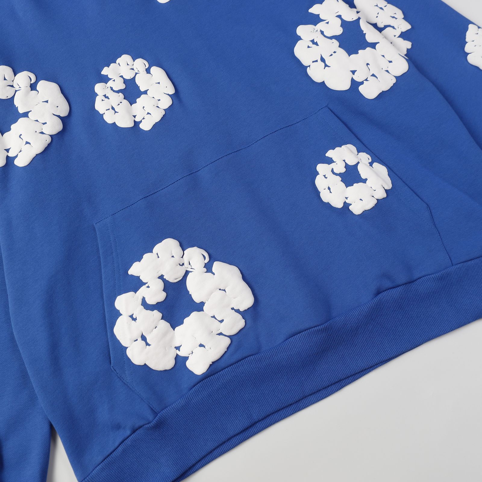 Denim Tears Cotton Wreath Hoodie — Royal Blue product view 2