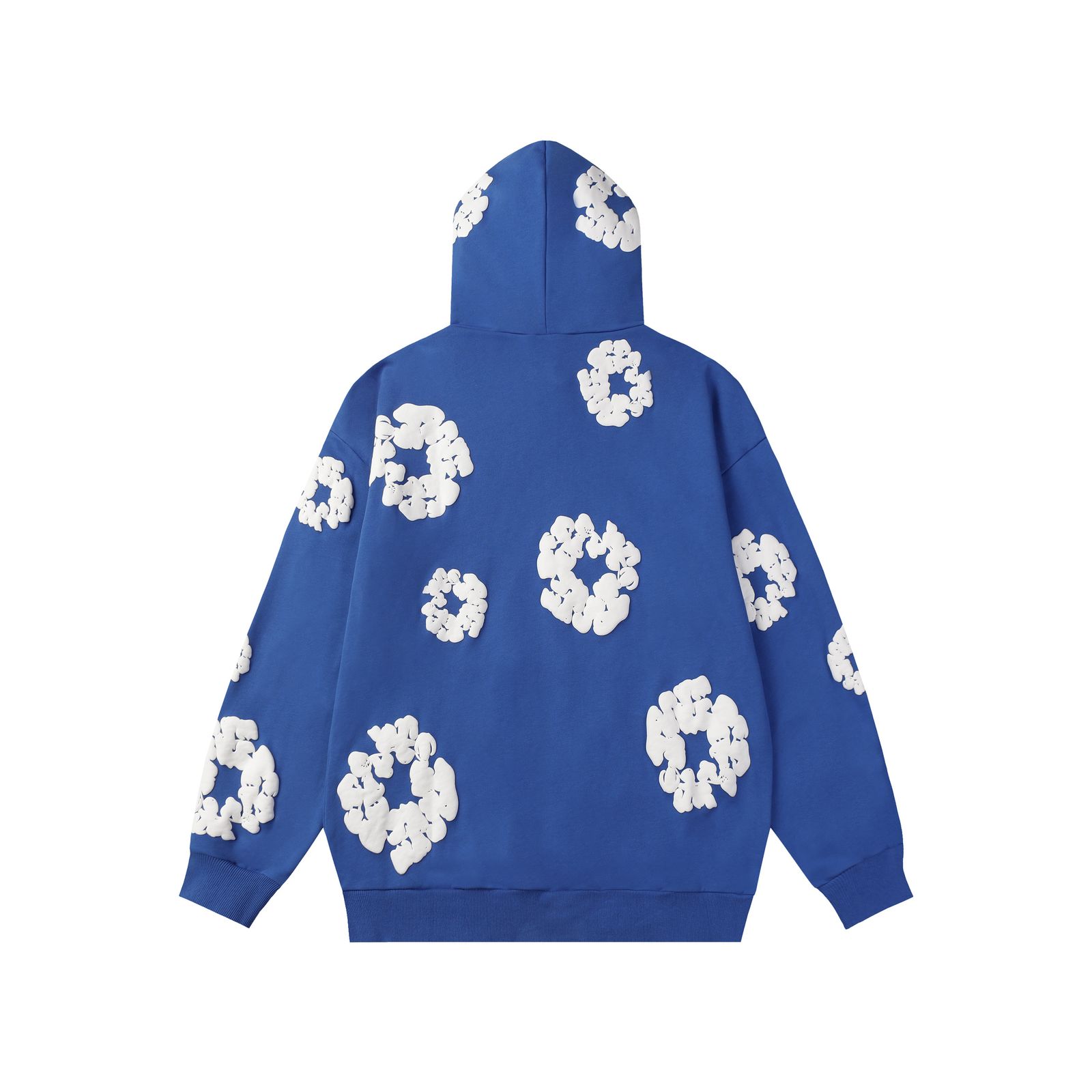 Denim Tears Cotton Wreath Hoodie — Royal Blue product view 3