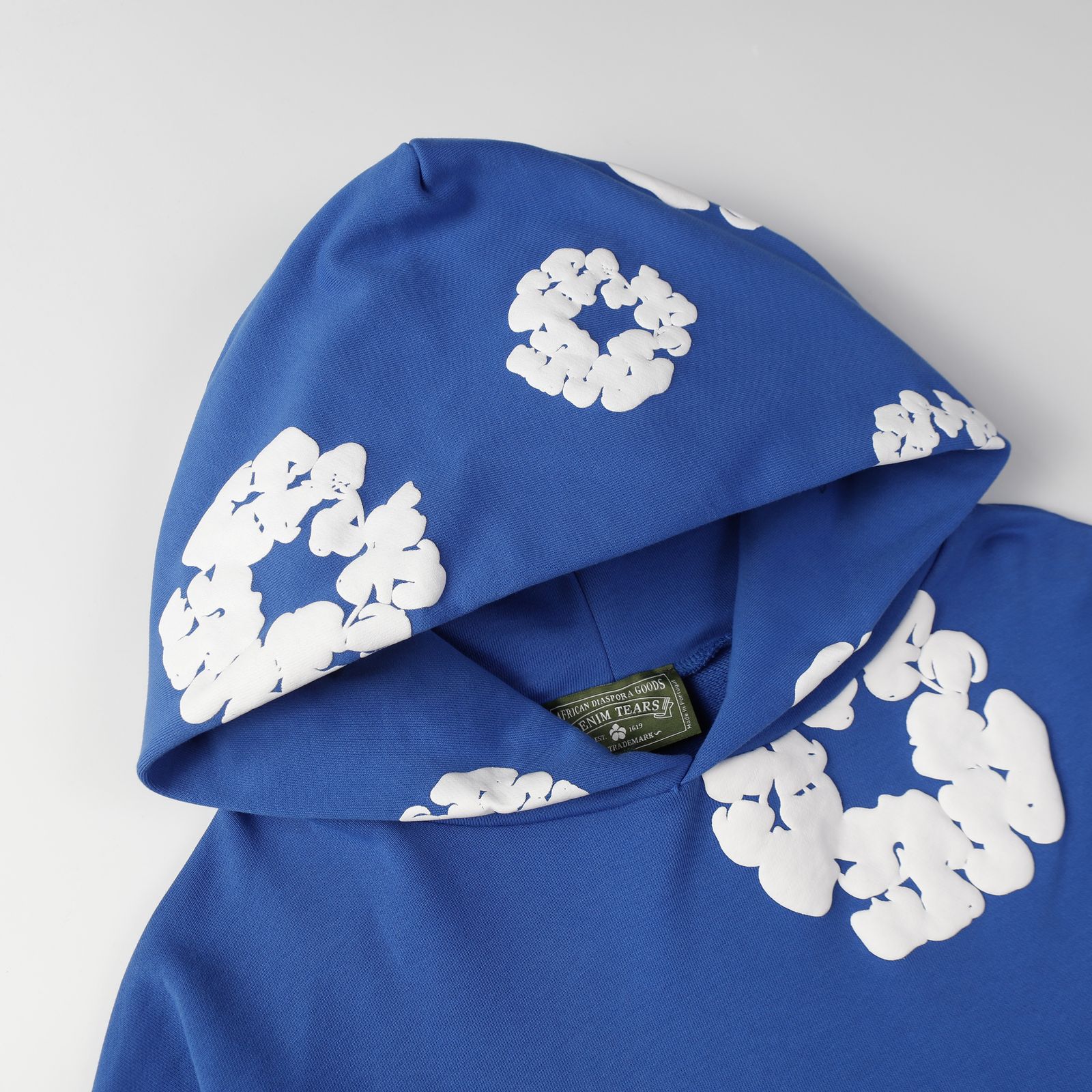 Denim Tears Cotton Wreath Hoodie — Royal Blue product view 7
