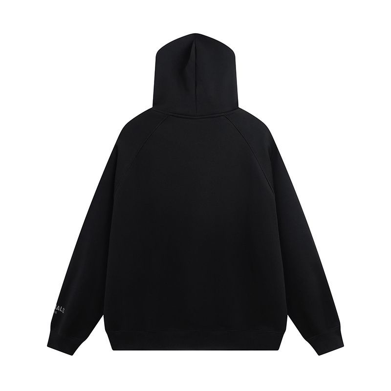 Fear of God ESSENTIALS Logo Hoodie — Black product view 2