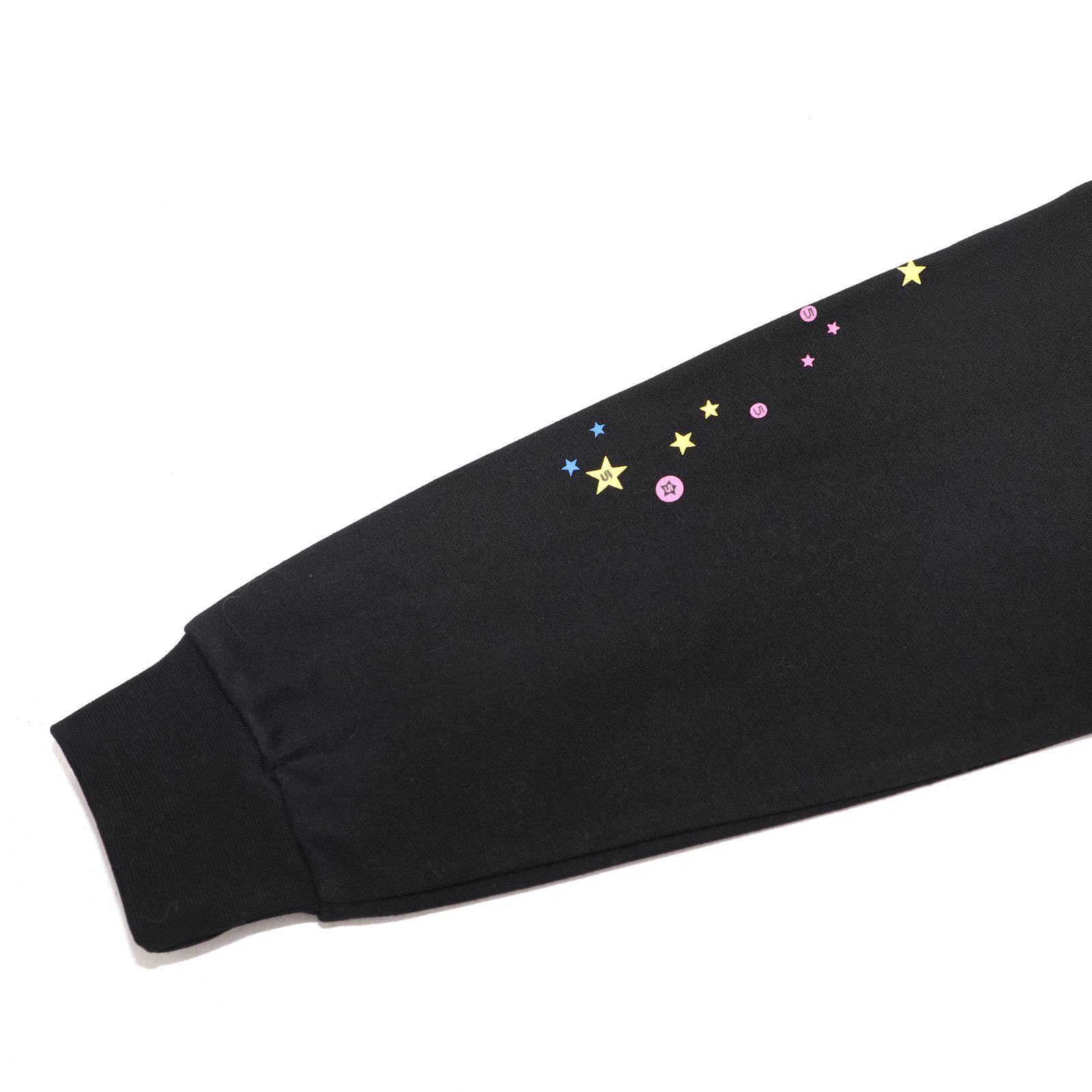 Sp5der “Nevermind the Spider” Web Hoodie — Black/Pink product view 9