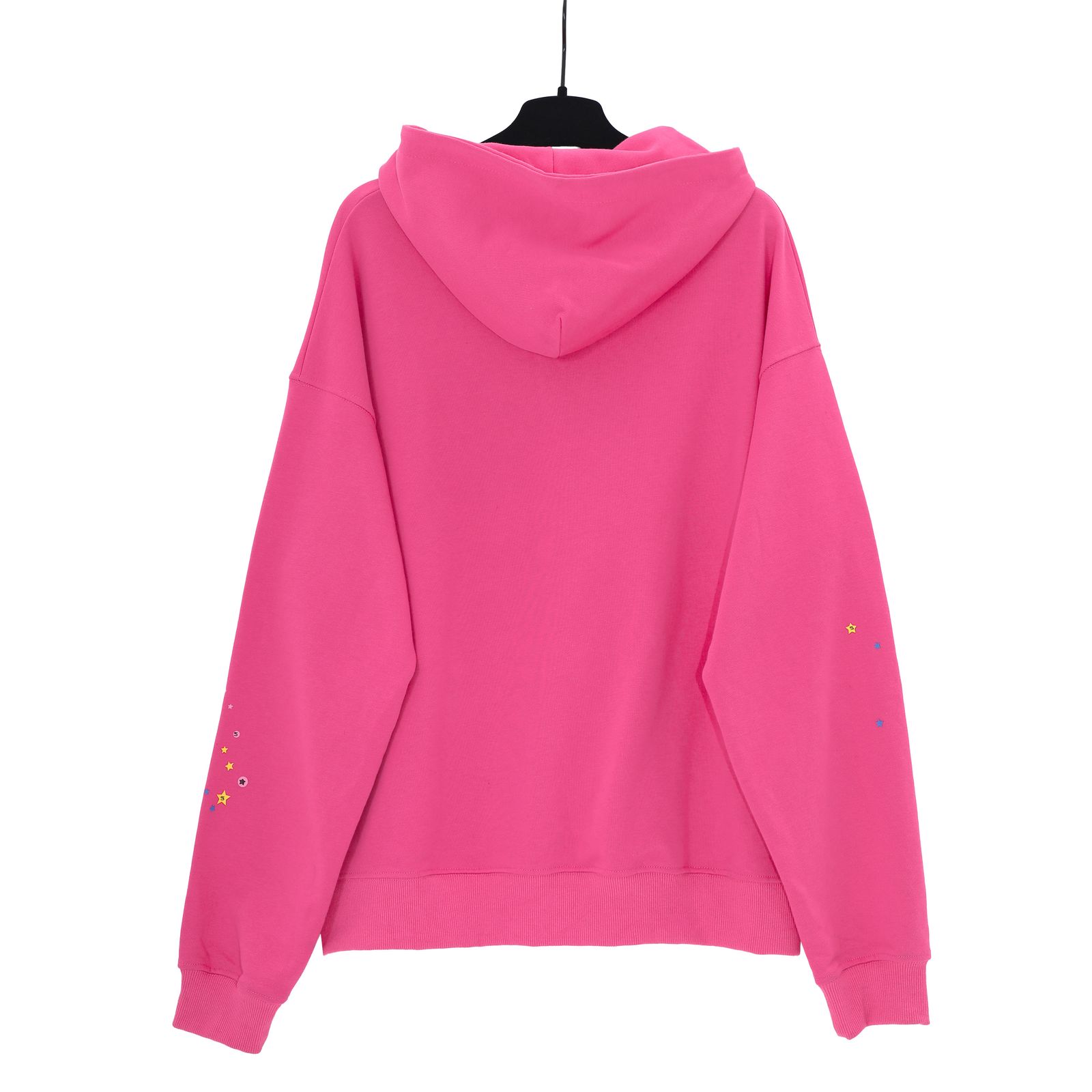 Sp5der “Nevermind the Spider” Web Hoodie — Hot Pink/Black product view 2