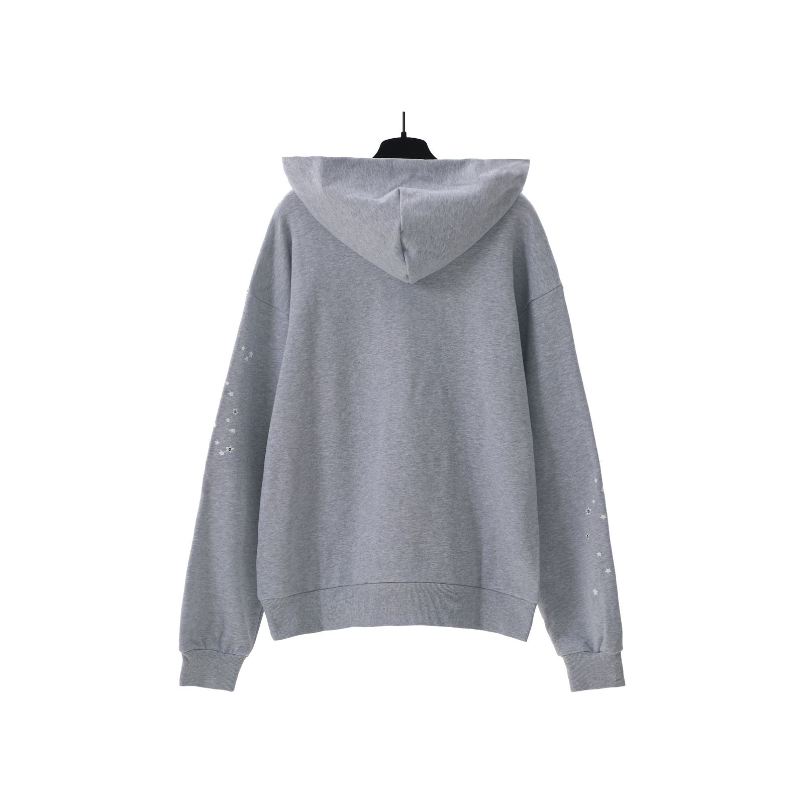 Sp5der Web Hoodie — Heather Gray/White product view 2