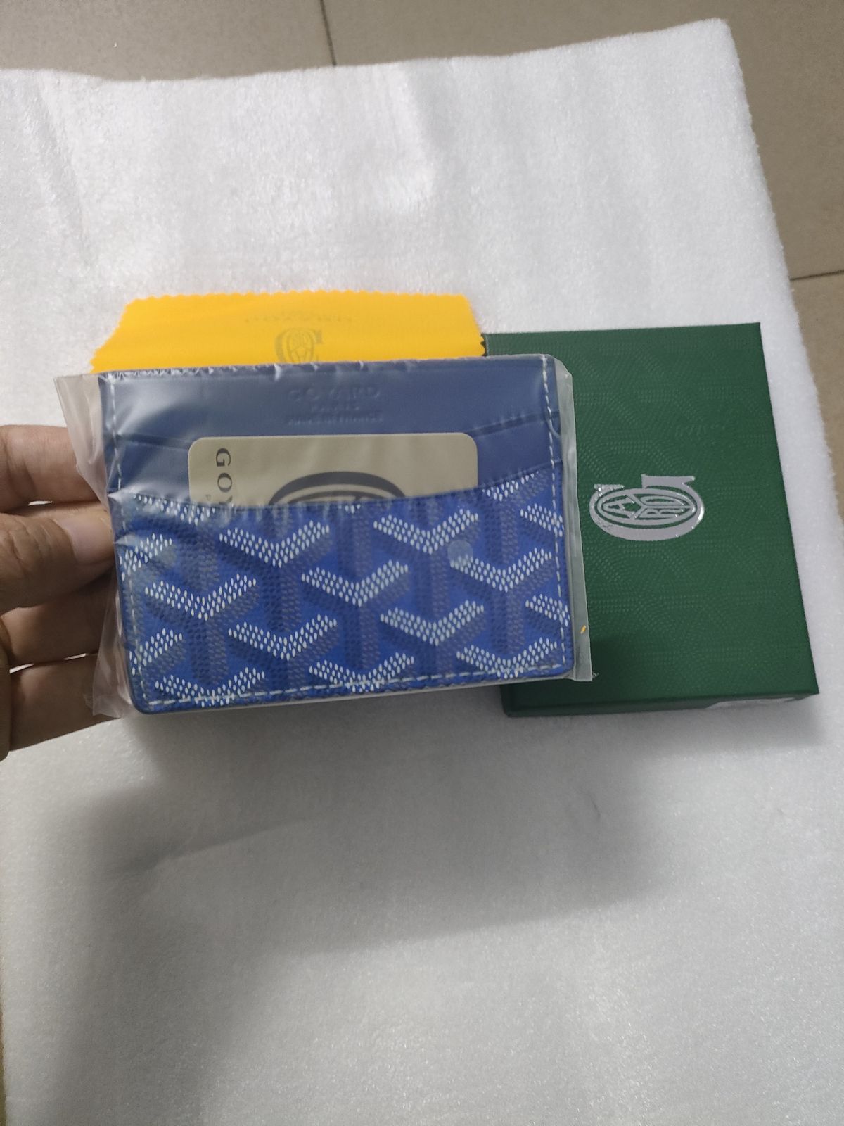 Blue Monogram Card Holder K14 product view 1