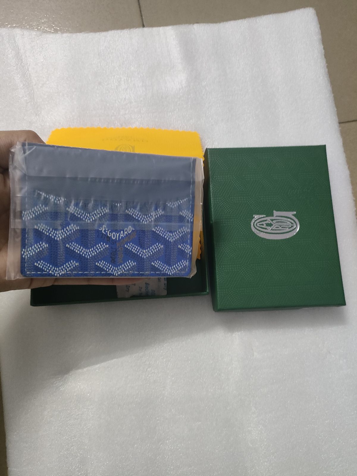 Blue Monogram Card Holder K14 product view 2