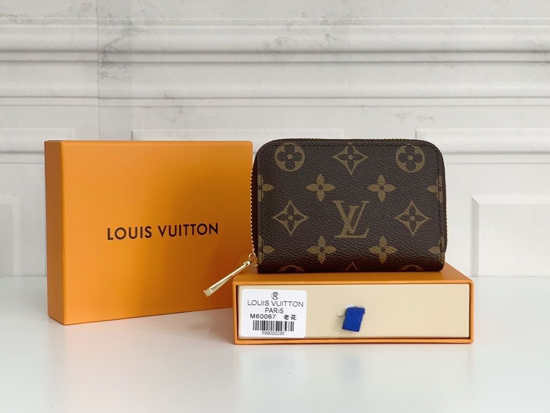 Brown Monogram Zip-Around Compact Wallet Q13 product view 1
