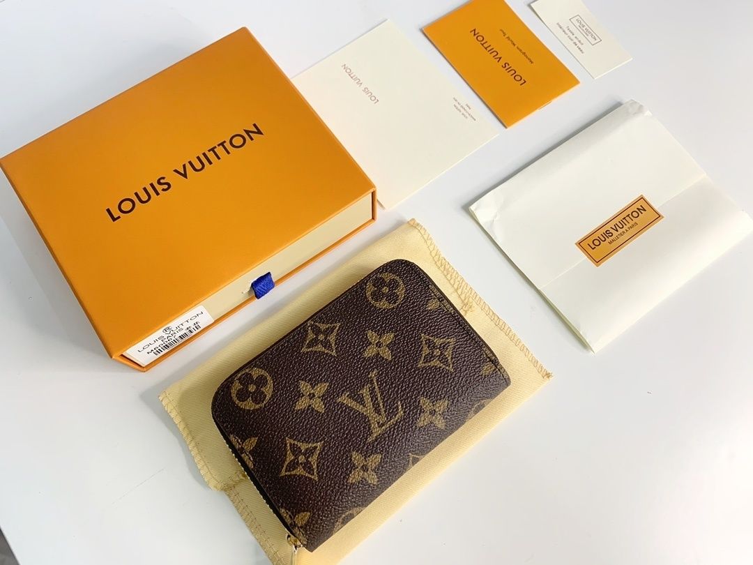 Brown Monogram Zip-Around Compact Wallet Q13 product view 5