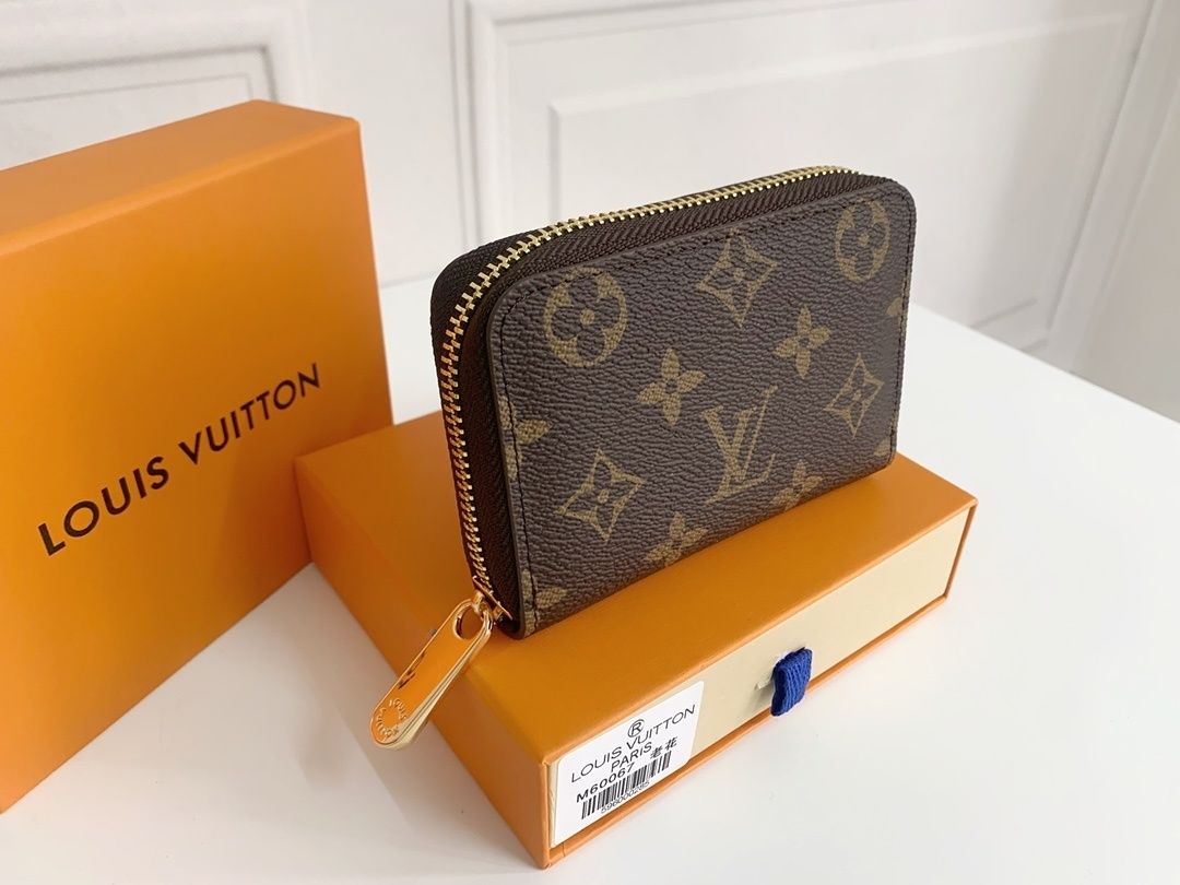 Brown Monogram Zip-Around Compact Wallet Q13 product view 7