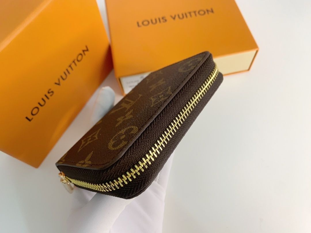 Brown Monogram Zip-Around Compact Wallet Q13 product view 9