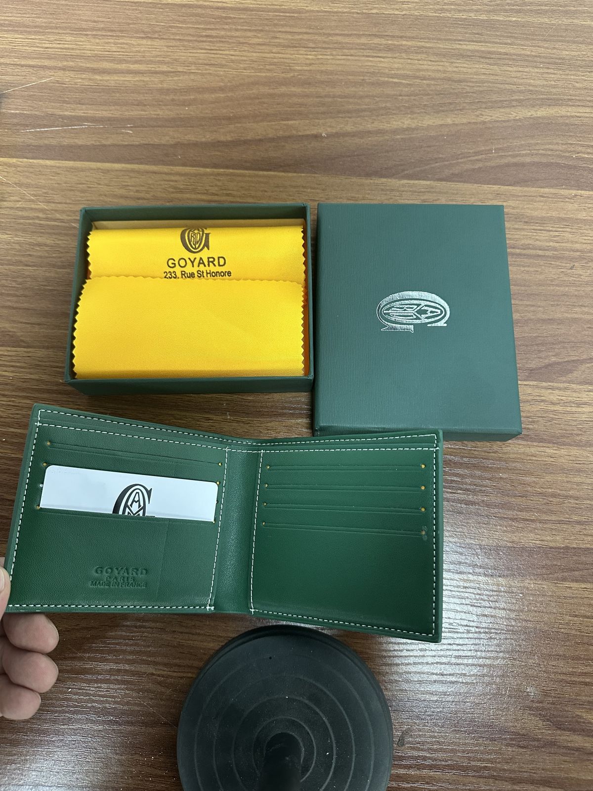 Green Monogram Bifold Wallet K10 product view 2