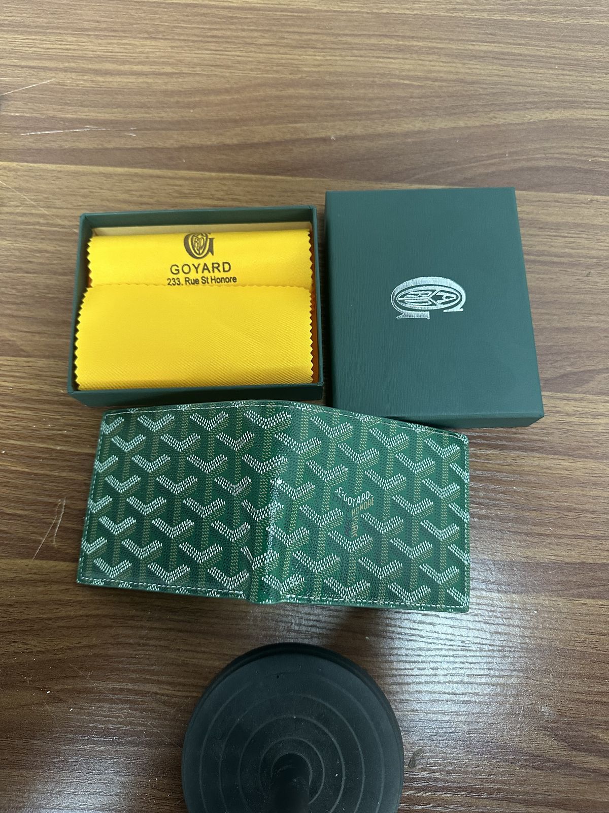 Green Monogram Bifold Wallet K10 product view 3